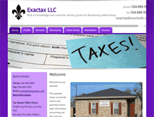Tablet Screenshot of exactaxllc.com